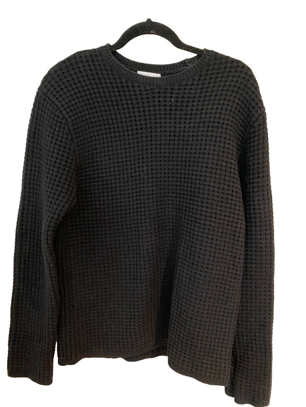 John Elliott Wool Blend Knit Crew Sweater Jumper Size 1 Small Black